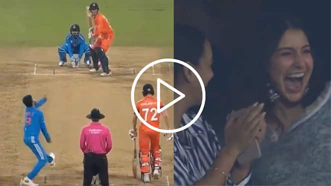 [Watch] Virat Kohli Gets A 'Big Wicket' Of Netherlands' Captain As Anushka Reacts Wildly
